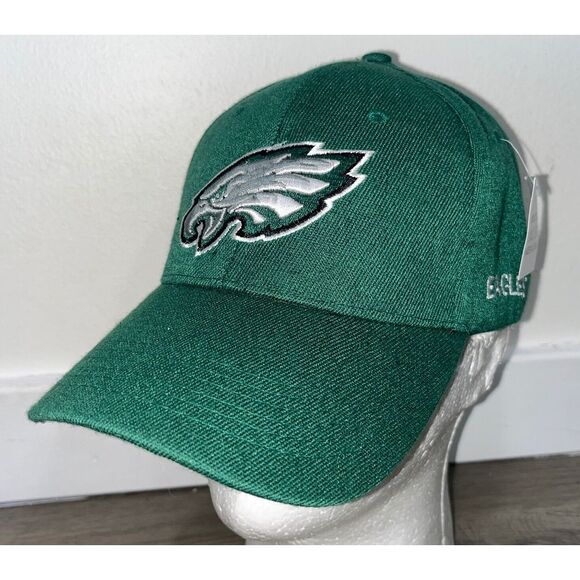 Vintage 90s Philadelphia Eagles Embroidered Green Adjustable Hat Cap Logo NWT - Picture 1 of 8
